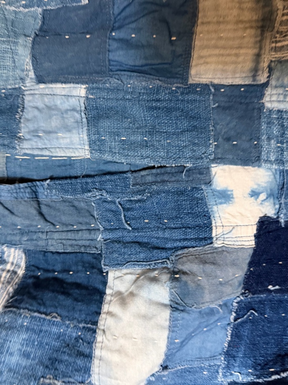 Vintage Patchwork Indigo Coat - Vintage Blue - Picture 4 of 8